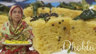 Spongy Khaman Dhokla Recipe Soft Instant Besan Dhokla Recipe [upl. by Munster]