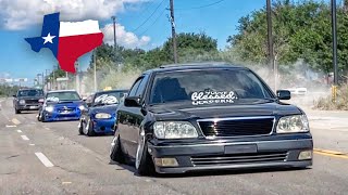 STANCE CARS TAKE OVER THE STREETS OF HOUSTON [upl. by Haisi]