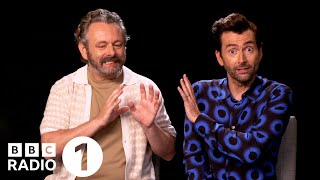 quotI don’t know this manquot David Tennant and Michael Sheen on Good Omens 2 jetpacks and Jon Hamm nude [upl. by Ettenna]