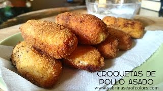 Croquetas de pollo asado [upl. by Thin]