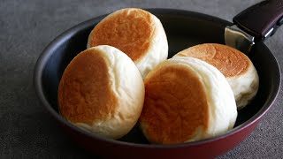 フライパンで手ごねパン焼いてみたFrying Pan Bread NO OVEN [upl. by Castra]