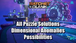 Ratchet amp Clank Rift Apart All Dimensional Anomalies and Possibilities Puzzle Solutions [upl. by Abernon436]