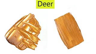 Deer Color  How To Make Deer Color  Color Mixing Video [upl. by Frame]