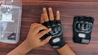 Best Half Finger Biking Gloves under Rs 300 [upl. by Cleodal]