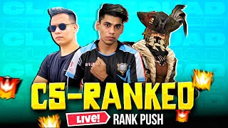 🔴Live I Am Back😈With New Free Fire India🔥CS Top 1 Pushing😎With Global Squad  Free Fire Live [upl. by Gunter]