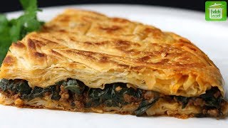 Tavada Ispanaklı Börek Tarifi  Tava Böreği Nasıl Yapılır [upl. by Corrinne]