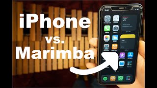 iPhone Ringtones VS real Marimba [upl. by Eybba]