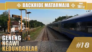 1279 Backride View 🛤  🚂 MATARMAJA train part 1832  Geneng  Ngawi  Kedunggalar [upl. by Jacqui]