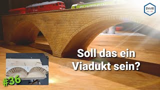 Modelleisenbahn H0 36 Steinbogenbrücke selber machen DIY [upl. by Salomo]