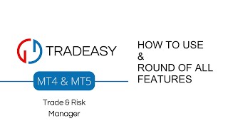 TRADEASY MANAGER MT4amp5  HOW TO USE amp ROUND OF FEATURES [upl. by Chrysa]