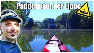 Mit dem Kajak unterwegs auf der Lippe🛶  ACHTUNG Wehr Kanutour2 Nortik Scubi 1 [upl. by Oly]