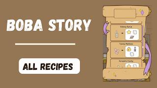 All Recipes in Boba Story Gameplay September 2024 [upl. by Ynnaf]