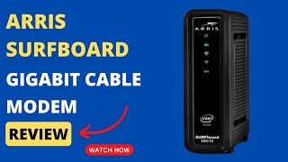 ARRIS SURFboard SBG10 DOCSIS 30 Cable Modem amp WiFi Router Review  Reliable Internet [upl. by Clynes]