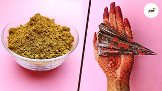 How to make perfect Mehndi paste and mehndi cone at home  Step by step [upl. by Piscatelli]