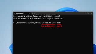 Check Port Open or Closed with only 1 command [upl. by Tikna]