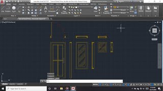 Tutorial Membuat Detail Pintu Jendela dan Bouvenlis di AutoCAD [upl. by Samella]