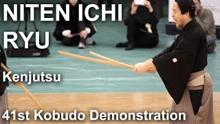 Nodaha Niten Ichiryu Kenjutsu  41st Kobudo Demonstration 2018 [upl. by Alegna]