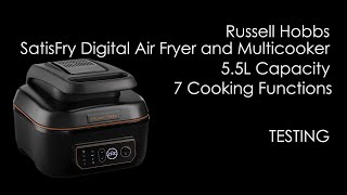 Russell Hobbs SatisFry Digital Air Fryer and Multicooker 5 5L Capacity  TESTING [upl. by Sharleen55]