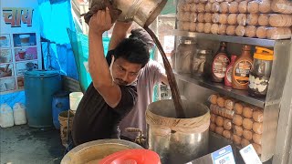 Famous Hyderabadi Irani Chaiwala  Over 16 Flavors of Tea  Indian Street Food [upl. by Leaffar154]