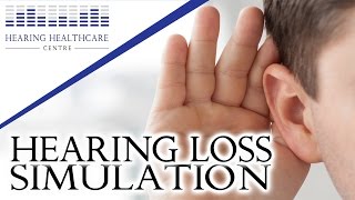 Hearing Loss Simulation  Whats It Like [upl. by Aralc37]