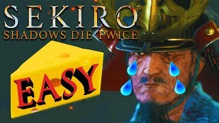 How to Kill Isshin The Sword Saint Easy Cheese  Sekiro Boss Guide [upl. by Aikemit]