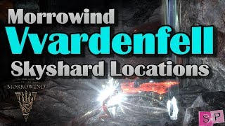 ESO Morrowind Vvardenfell Skyshard Locations [upl. by Dlaner]