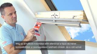 A VELUX DKL fényzáró roló felszerelése  VELUX [upl. by Aceissej729]