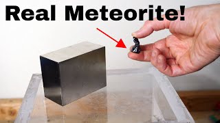 Using a Giant Neodymium Magnet To Find Real Meteorites [upl. by Nesyt]