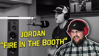 Jordan  Fire In The Booth  REACTION  Australian Reaction [upl. by Enilekaj]