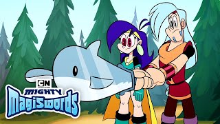 Grup Needs a Bath  Mighty Magiswords  Cartoon Network [upl. by Aerdnuahs]