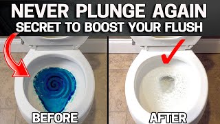 Secret way to BOOST your TOILET FLUSH FOR FREE  STOP CLOGS [upl. by Stephen]