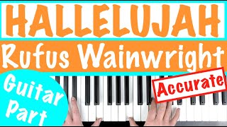 How to play HALLELUJAH  Rufus Wainwright Leonard Cohen Piano Tutorial [upl. by Sacrod]