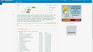 212 wpm race on TypeRacer [upl. by Gambrill]