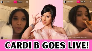 CARDI B SHARES HER THOUGHTS WITH FANS [upl. by Niloc]