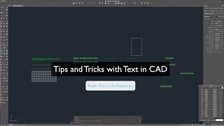 AutoCAD Text tips and tricks [upl. by Shuping]