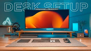 The MODERN Desk Setup – Full Tour amp Office Setup [upl. by Hplodur355]