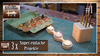 ⚠️ 3 Super einfache Projekte aus Holz  1 [upl. by Lunt]