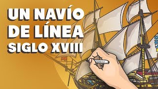 Un navío de línea del siglo XVIII [upl. by Jesher]