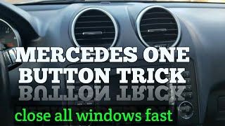 Mercedes One Button CloseOpen All Windows Trick [upl. by Yelrah]