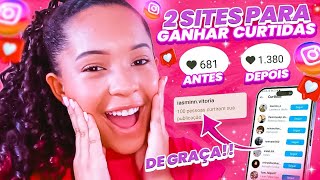 🔥SEM LOGAR 2 Sites para ganhar CURTIDAS de graça no Instagram 2024 [upl. by Ahsital673]