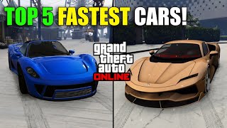 TOP 5 FASTEST CARS IN GTA 5 ONLINE  2024 Old Gen [upl. by Cohl]