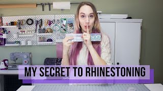 MY SECRETS TO RHINESTONING Learn how I apply Rhinestones in TWO ways [upl. by Frayda]