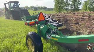 Plowing Up a Field of Sod with a John Deere 9620RX Tractor amp 10 Bottom Plow [upl. by Nnep]