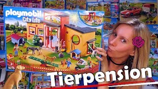 PLAYMOBIL Tierhotel Pfötchen 🐶 Tierpension 9275 🐶 Hunde Unboxing [upl. by Menedez]