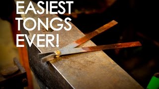 Super Quick Tongs Making Blacksmith Tongs for the Beginner [upl. by Evey]