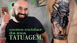 COMO CUIDAR DA SUA TATUAGEM CICATRIZAÇÃO PERFEITA [upl. by Sanfourd170]