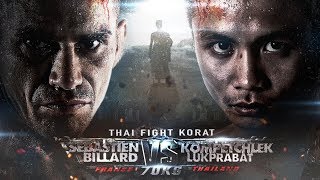 คมเพชรเล็ก THA VS SEBASTIAN BILLARD FRA THAI FIGHT KORAT 2016 [upl. by Isdnyl]