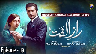 RaazeUlfat  EP 13  English Subtitles  30th June 2020  HAR PAL GEO [upl. by Anahpets]