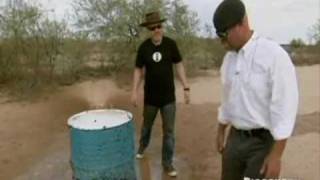 Obliterating a Fish In A Barrel Mythbusters [upl. by Emixam921]