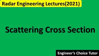 Scattering Cross Section [upl. by Epilihp]